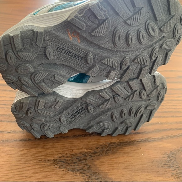 Merrell Kids Sneakers Nova 2 Harbor Teal Gray Purple Shoes NEW - Picture 8 of 10